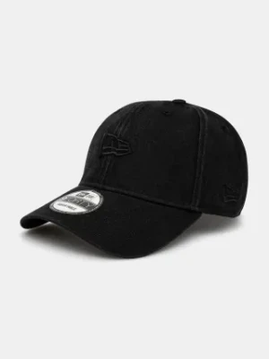 New Era czapka z daszkiem kolor czarny gładka 60595458