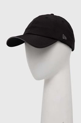 New Era czapka z daszkiem kolor czarny gładka