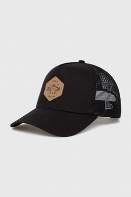 New Era czapka z daszkiem kolor czarny z aplikacją 12523902.BLK-BLK