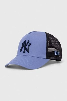 New Era czapka z daszkiem kolor niebieski wzorzysta NEW YORK YANKEES
