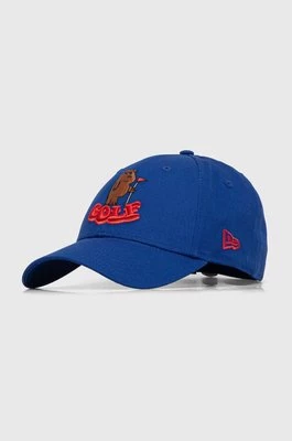 New Era czapka z daszkiem kolor niebieski z aplikacją