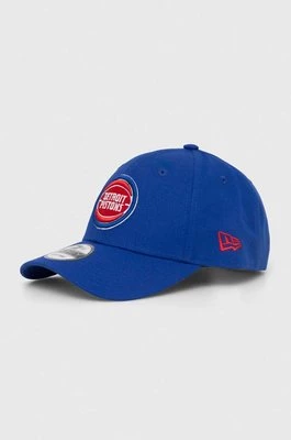New Era czapka z daszkiem kolor niebieski z aplikacją DETROIT PISTONS
