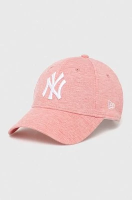 New Era czapka z daszkiem kolor różowy z aplikacją NEW YORK YANKEES