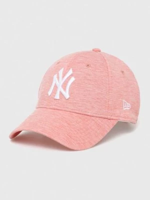 New Era czapka z daszkiem kolor różowy z aplikacją NEW YORK YANKEES