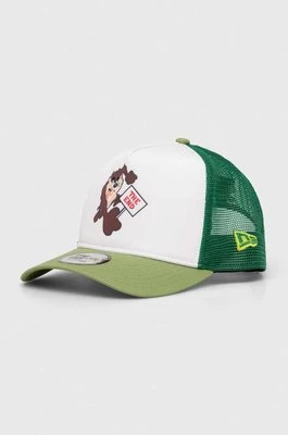 New Era czapka z daszkiem kolor zielony z aplikacją MULTI CHARACTER
