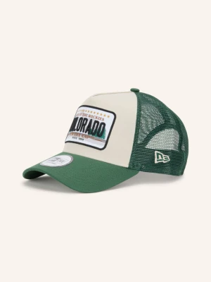 New Era Czapka Z Daszkiem Licence Plate Trucker gruen
