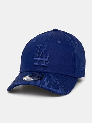 New Era czapka z daszkiem LOS ANGELES DODGERS kolor niebieski wzorzysta 60565333