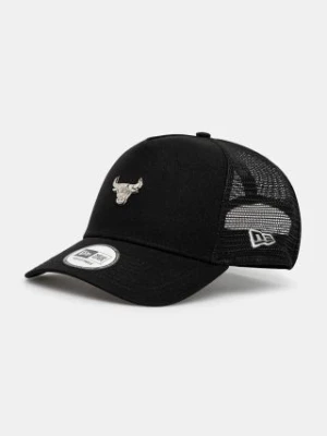 New Era czapka z daszkiem METALLIC TRUCKER CHICAGO BULLS kolor czarny z aplikacją 60565181