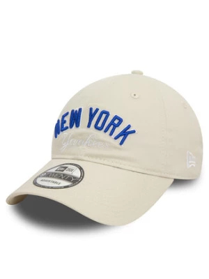 New Era Czapka z daszkiem Mlb Wordmark 920 Nyy 60503495 Beżowy