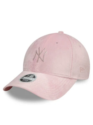 New Era Czapka z daszkiem New York Yankees Diamante Velour 9Forty 60595353 Różowy