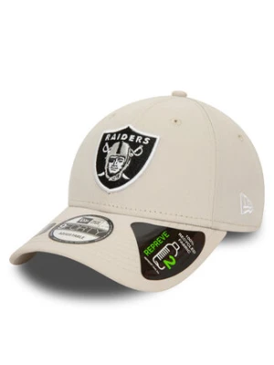 New Era Czapka z daszkiem Repreve 940 Raiders 60435235 Écru
