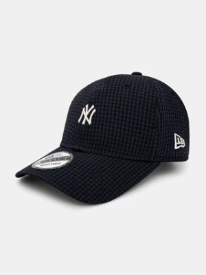 New Era czapka z daszkiem Seersucker 940 NYY kolor granatowy wzorzysta 60595251