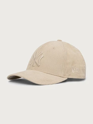 New Era czapka z daszkiem sztruksowa CORD 9FORTY® MC beżowy