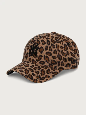 New Era czapka z daszkiem sztruksowa LEOPARD CORD 9FORTY® brązowy
