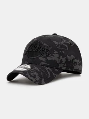 New Era czapka z daszkiem TONAL CAMO AOP 9FORTY LOS ANGELES LAKERS kolor czarny wzorzysta 60565359