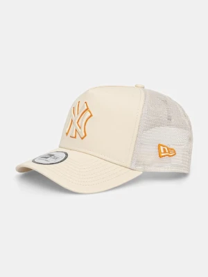New Era czapka z daszkiem trucker OUTLINE EF TRUCKER NYY beżowy
