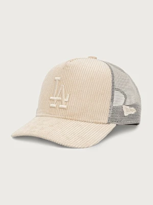 New Era czapka z daszkiem trucker sztruksowa TONAL CORD TRUCKER beżowy