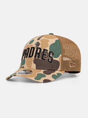 New Era czapka z daszkiem trucker WORDMARK CAMO 940 MC beżowy