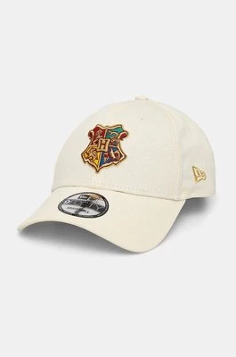 New Era czapka z daszkiem WB HARRY POTTER DEATHLY HOLLOW PT 2 kolor beżowy z aplikacją 60565348