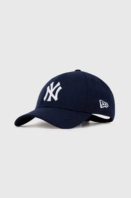 New Era czapka z daszkiem wełniana kolor granatowy z aplikacją NEW YORK YANKEES