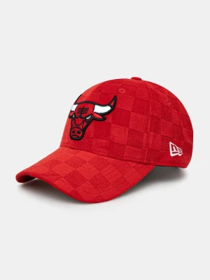 New Era czapka z daszkiem welurowa Tonal Check 940 Bulls