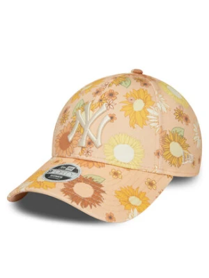 New Era Czapka z daszkiem Wmns Floral Aop 940 Nyy 60435003 Pomarańczowy