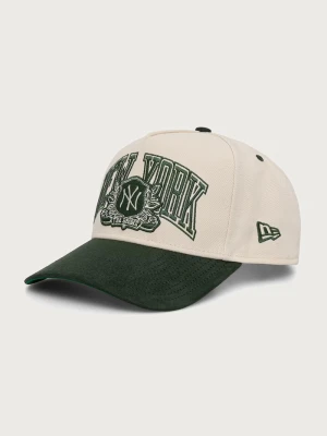New Era czapka z daszkiem WORDMARK SUEDE E-FRAME beżowy