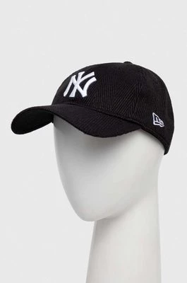 New Era czapka z daszkiem z domieszką wełny kolor czarny z aplikacją NEW YORK YANKEES