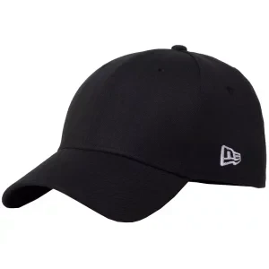 New Era Flag Basic Cap 11086491, Męskie, Czarne, czapki z daszkiem, poliester, rozmiar: M/L