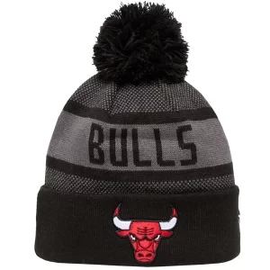 New Era Jake Cuff Beanie Chicago Bulls Hat 60565217, Męskie, Szare, czapki, akryl, rozmiar: OSFM