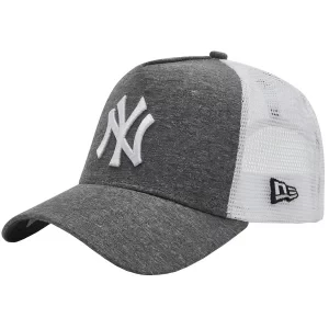 New Era Jersey Ess 9FORTY New York Yankees Trucker Cap 12523898, Męskie, Szare, czapki z daszkiem, poliester, rozmiar: OSFM