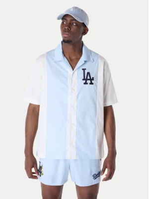 New Era Koszula LA Dodgers Stripe Revere 60596335 Biały Regular Fit