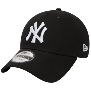 New Era League Essential 9FORTY New York Yankees Cap 10531941, Męskie, Czarne, czapki z daszkiem, bawełna, rozmiar: OSFA
