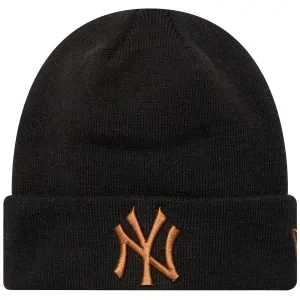 Zdjęcie produktu New Era League Essential New York Yankees Beanie Hat 60580722, Unisex, Czarne, czapki, akryl, rozmiar: OSFM