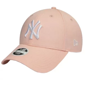 New Era League Essential New York Yankees MLB Cap 80489299, Damskie, Różowe, czapki z daszkiem, bawełna, rozmiar: OSFA