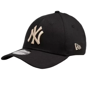 New Era League Essentials 39THIRTY New York Yankees Cap 60435258, Męskie, Beżowe, czapki z daszkiem, bawełna, rozmiar: S/M