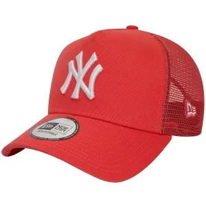 New Era League Essentials Trucker New York Yankees Cap 60435246, Unisex, Czerwone, czapki z daszkiem, bawełna, rozmiar: OSFM