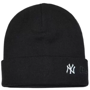 Zdjęcie produktu New Era Mini Logo Cuff Beanie New York Yankees Hat 60691117, Unisex, Granatowe, czapki, akryl, rozmiar: One size