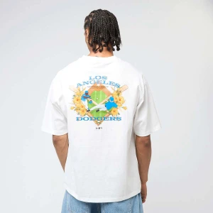 New Era MLB Baseball Graphic Oversize Tee Los Angeles Dodgers mężczyźni T-Shirty i Polo biały rozmiar Odzież