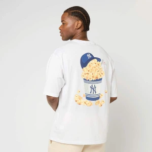 New Era MLB Food Graphic Oversized Tee York Yankees mężczyźni T-Shirty i Polo biały rozmiar Odzież