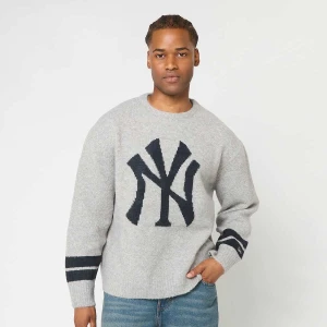 New Era MLB Knit Sweater York Yankees mężczyźni Bluzy szary rozmiar Odzież
