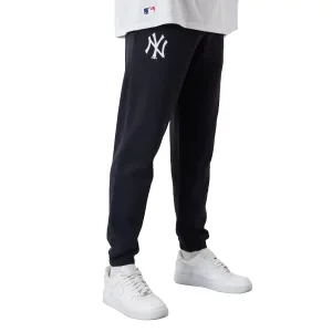 New Era MLB Team New York Yankees Logo Jogger 12893118, Męskie, Granatowe, spodnie, bawełna, rozmiar: L