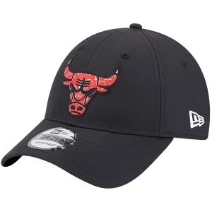 New Era NBA 9FORTY Chicago Bulls Cap 60364217, Męskie, Czarne, czapki z daszkiem, poliester, rozmiar: OSFM