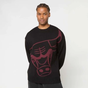 New Era NBA Knit Sweater Chicago Bulls mężczyźni Bluzy czarny rozmiar Odzież