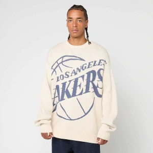 New Era NBA Knit Sweater Los Angeles Lakers Ltc mężczyźni Bluzy beż rozmiar Odzież