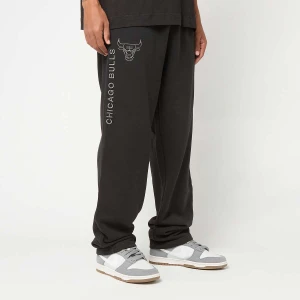 New Era NBA Linear Joggers Chicago Bulls mężczyźni Spodnie dresowe czarny rozmiar Odzież