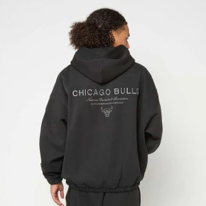 New Era NBA Linear Oversized Zt Hoodie Chicago Bulls mężczyźni Bluzy czarny rozmiar Odzież