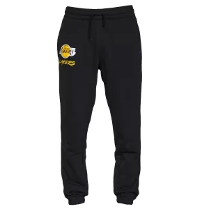 New Era NBA Team Los Angeles Lakers Logo Jogger 60284788, Męskie, Czarne, spodnie, bawełna, rozmiar: L