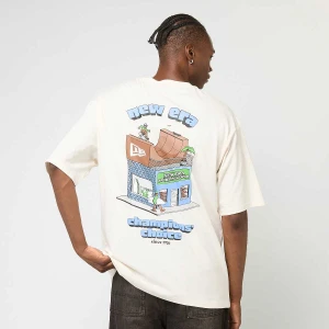 New Era Oversized Graphic Tee 1 mężczyźni T-Shirty i Polo beż rozmiar Odzież