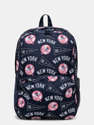 New Era plecak kolor granatowy duży wzorzysty 60667089